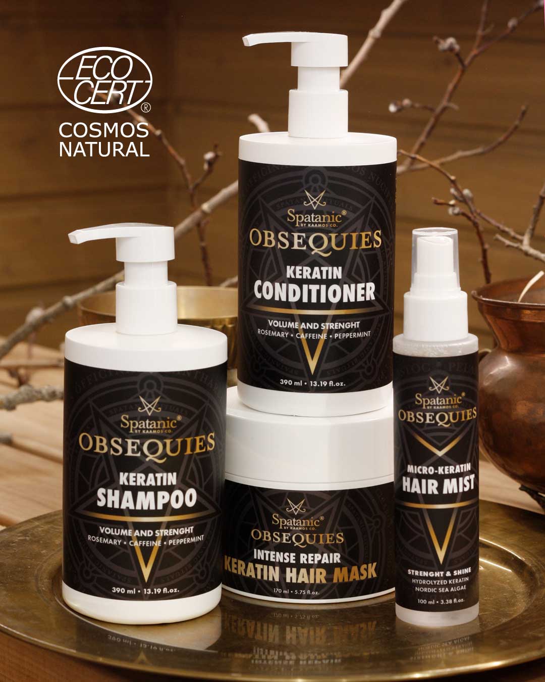 Keratin Conditioner, Volume and Strength 390ml