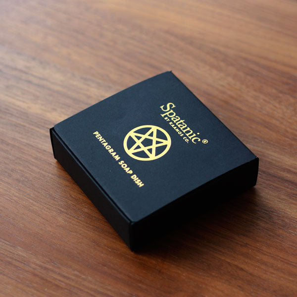 Pentagram Soap Dish, Black