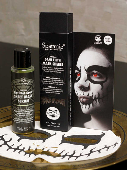 Dani Filth Sheet Mask set, 7 masks, Licensed Cradle of Filth