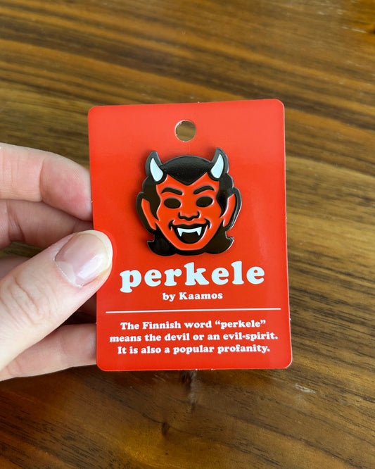 Enamel Pin, Devil, Takatukkapiru