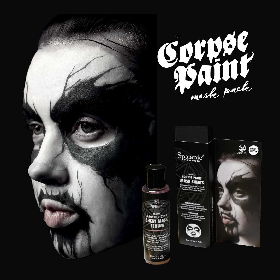 Corpse Paint Sheet Mask set, 7 masks