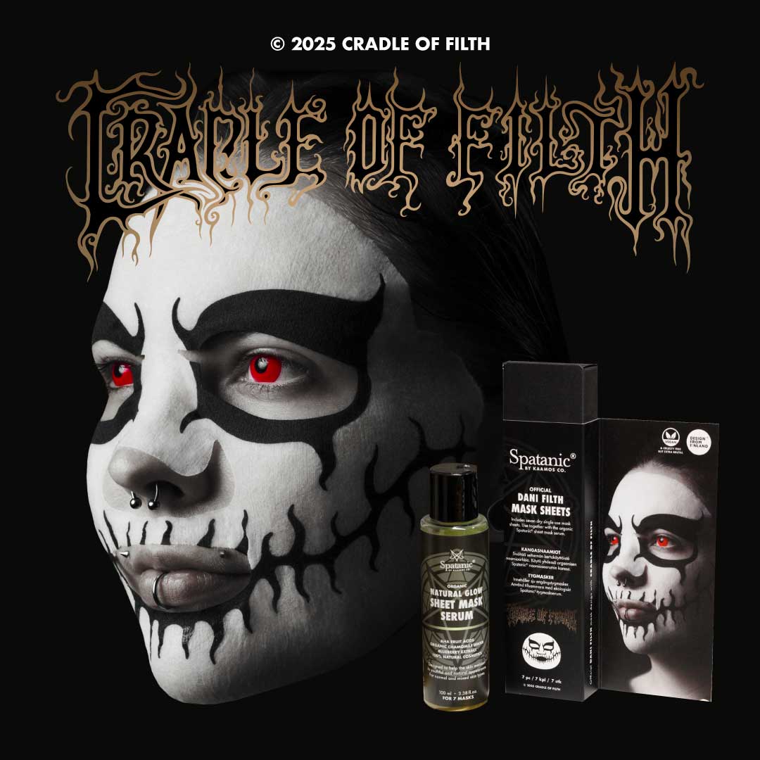 Dani Filth Sheet Mask set, 7 masks, Licensed Cradle of Filth
