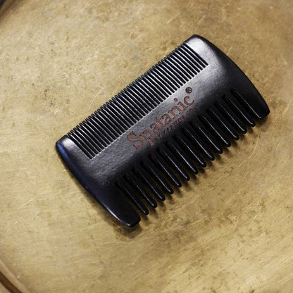 Beard Comb, Black, Spatanic