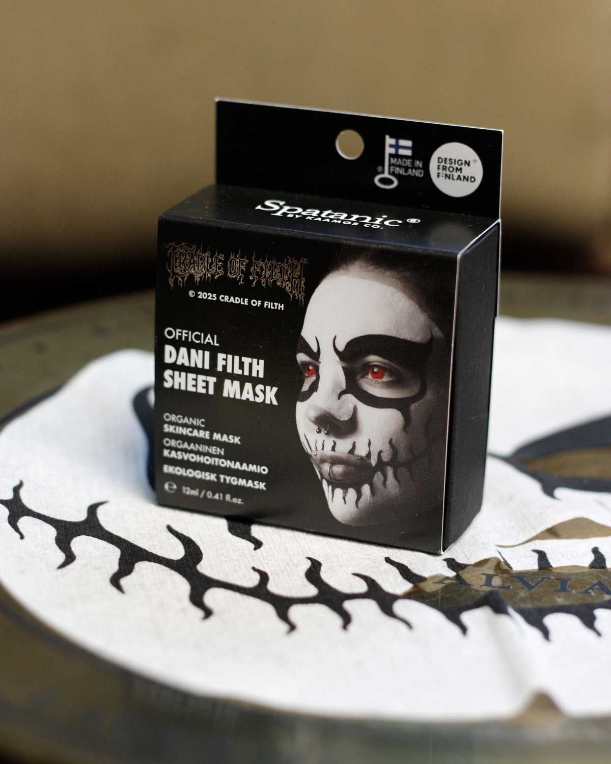 Dani Filth Sheet Mask, 1pc, Licensed Cradle of Filth