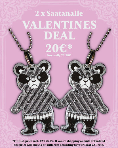 2x Saatanalle Bear, Valentines Deal