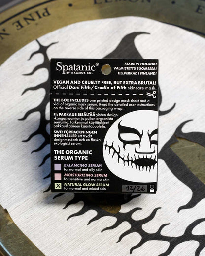 Dani Filth Sheet Mask, 1pc, Licensed Cradle of Filth