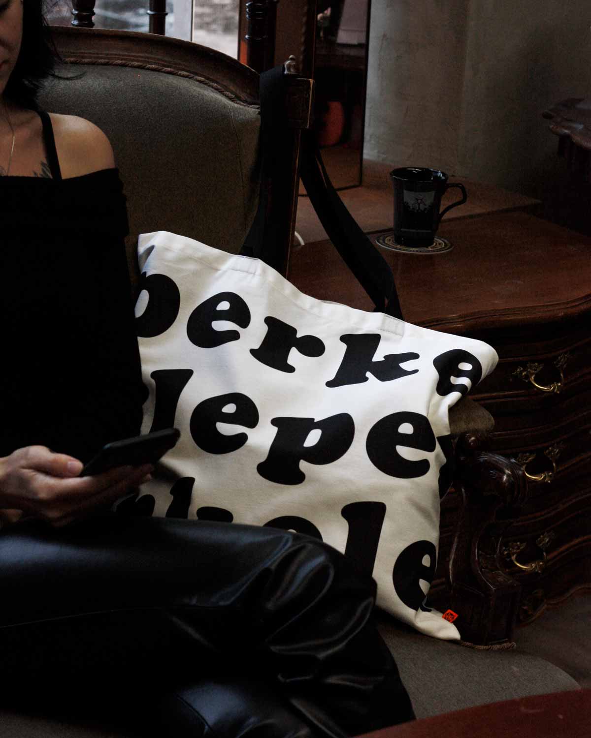 Perkele Tote Bag, White