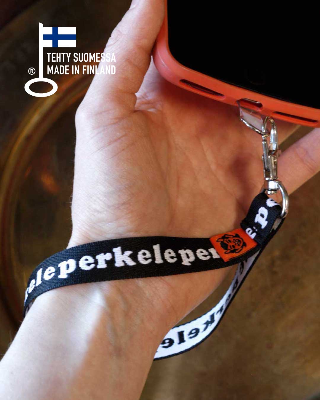 Perkele phone lanyard + holder card