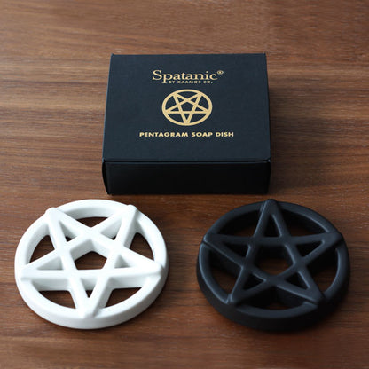 Pentagram Soap Dish, Black