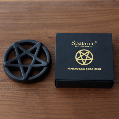 Pentagram Soap Dish, Black