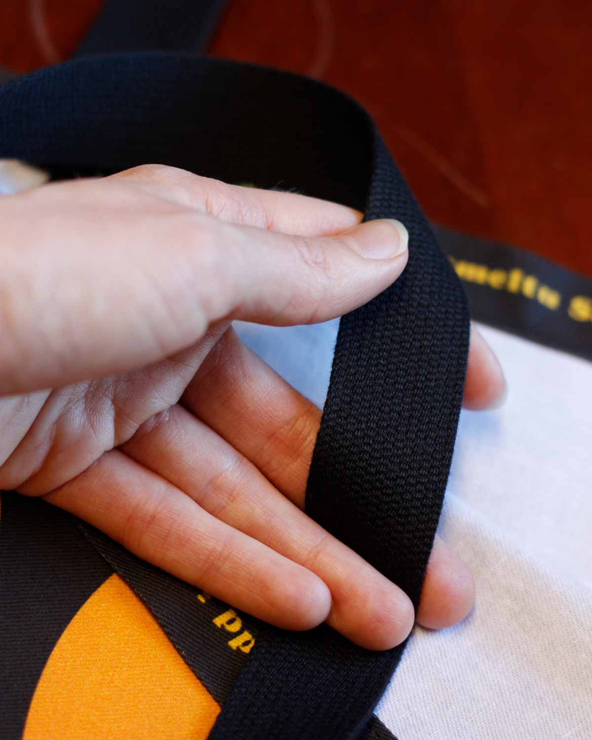 Perkele Tote Bag, Autumn Colors, Big Letters