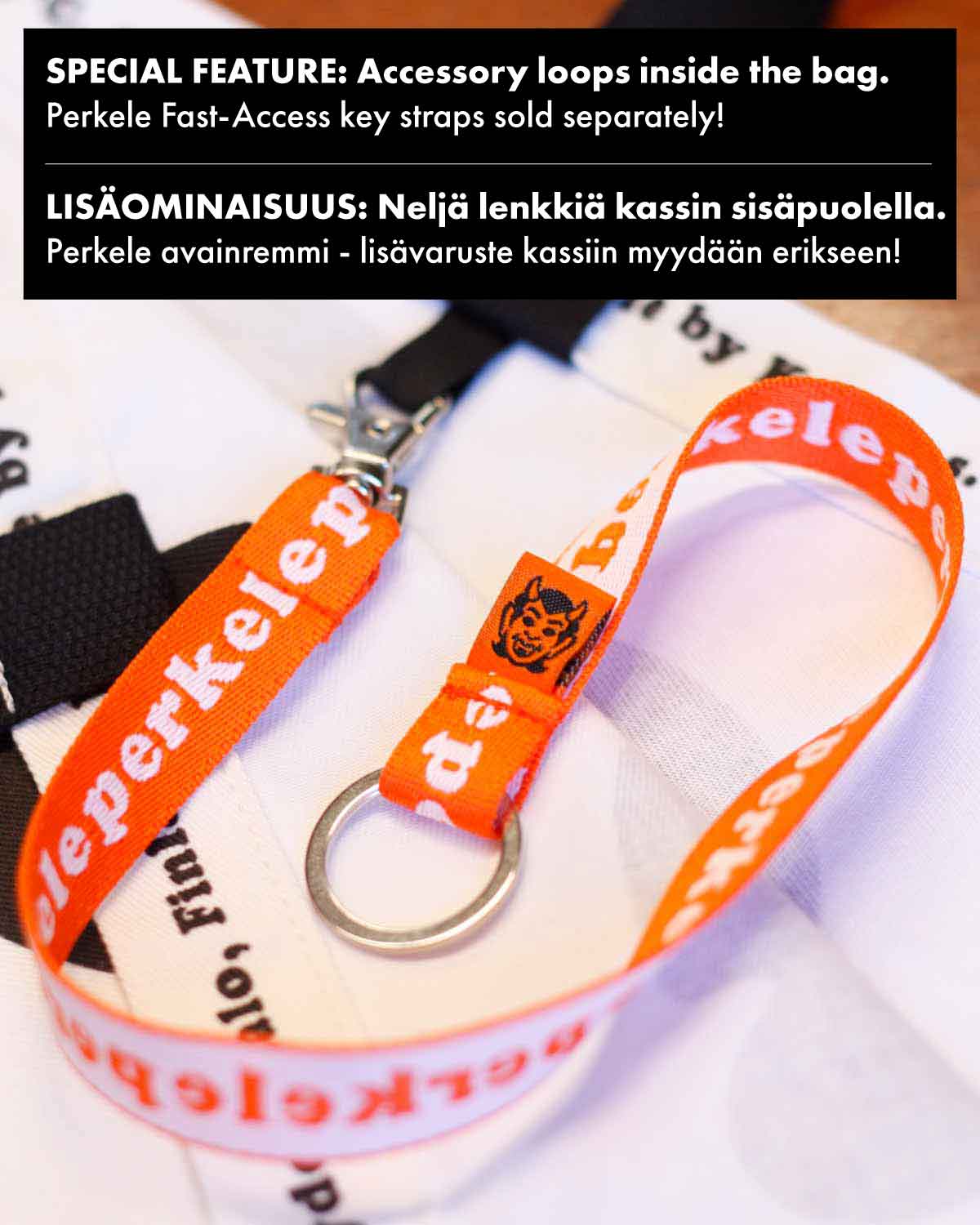 Perkele Tote Bag, White