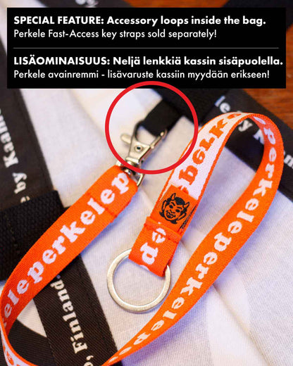 Perkele Tote Bag, Black