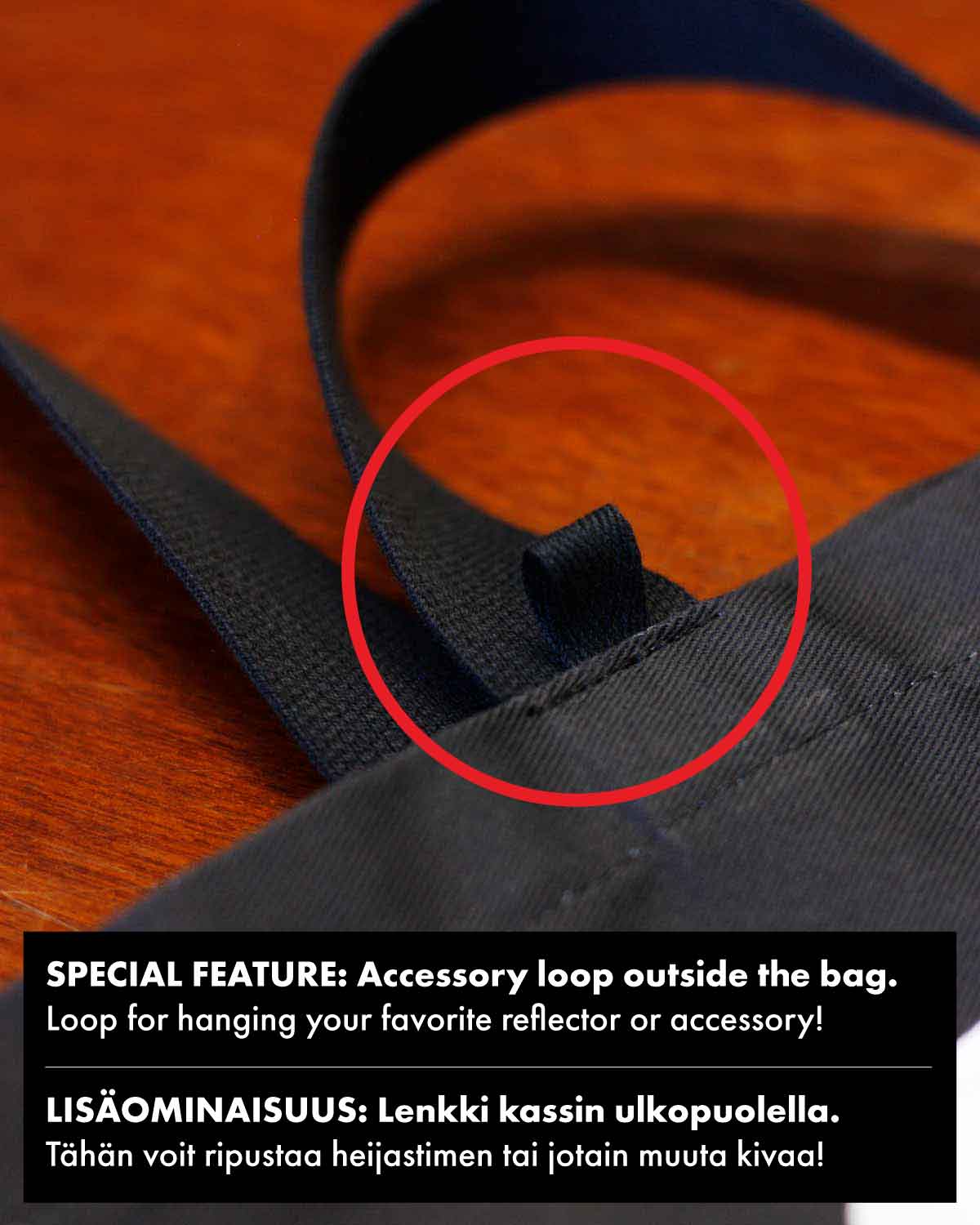 Perkele Tote Bag, Black