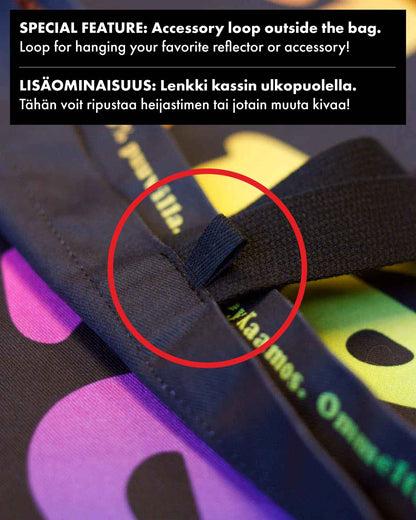 Rainbow Perkele Tote Bag, Large