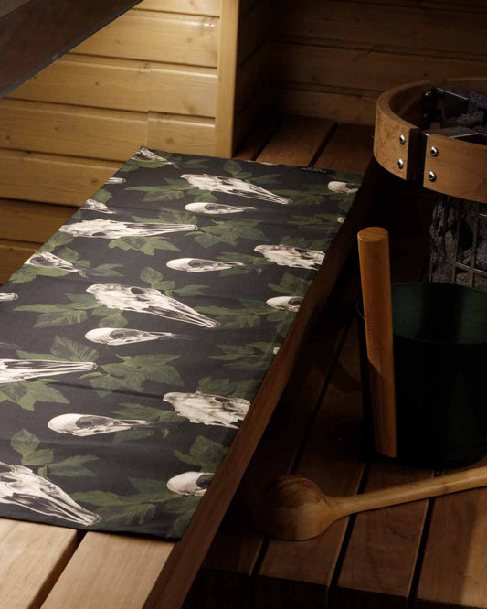 Sauna towel L, Large Skulls
