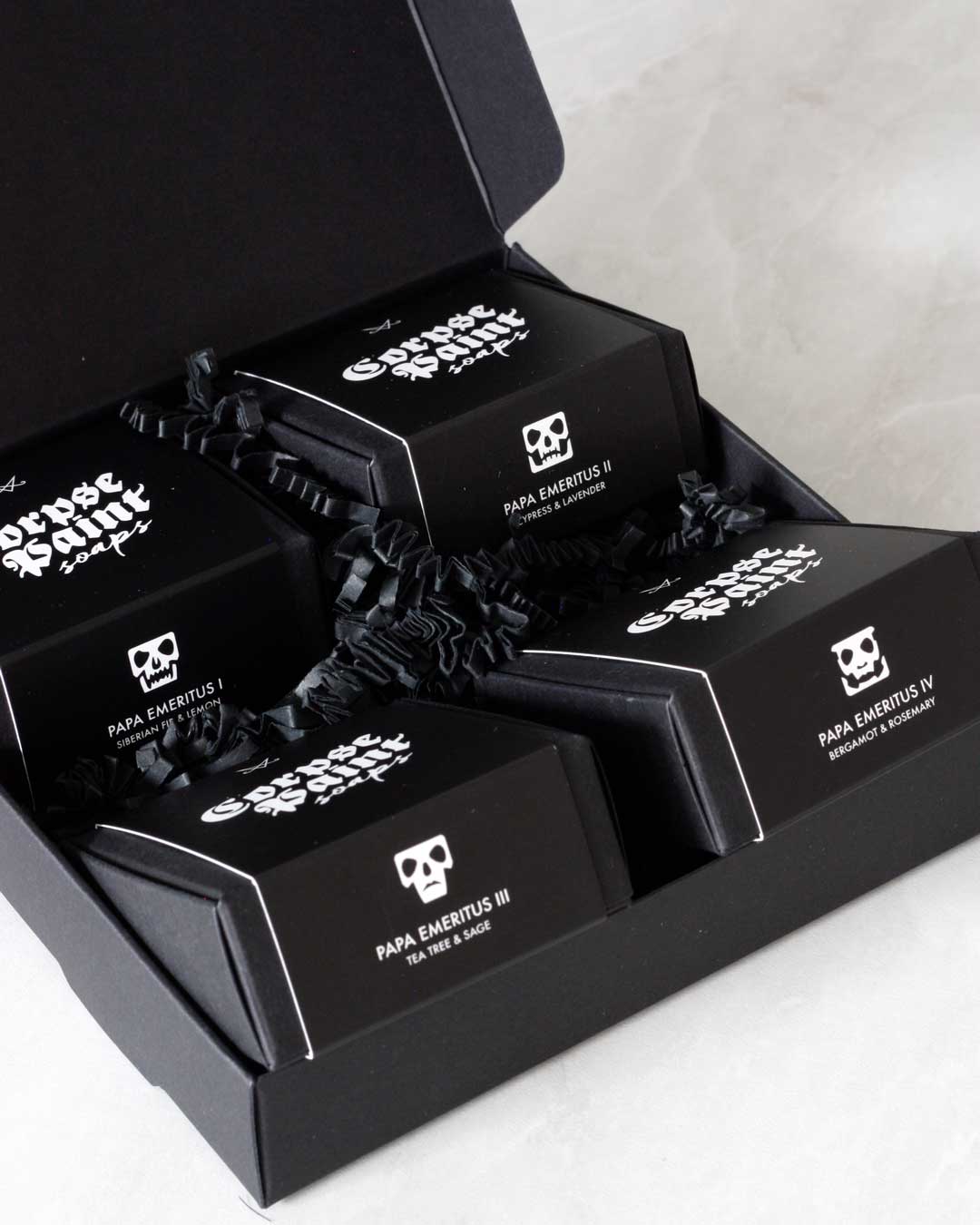 Ghost art soap collection box, 4 soaps