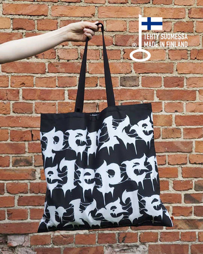 (COMING SOON) Perkele Tote Bag, Metal Edition, Black