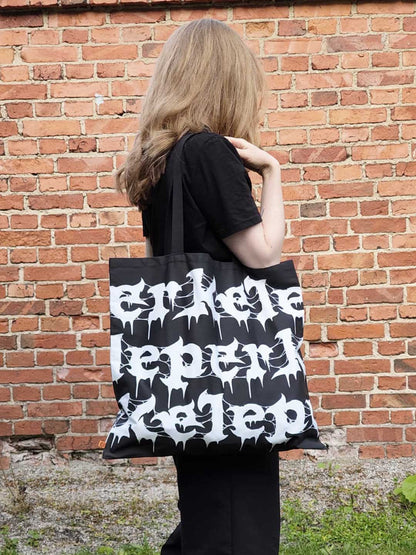 (COMING SOON) Perkele Tote Bag, Metal Edition, Black