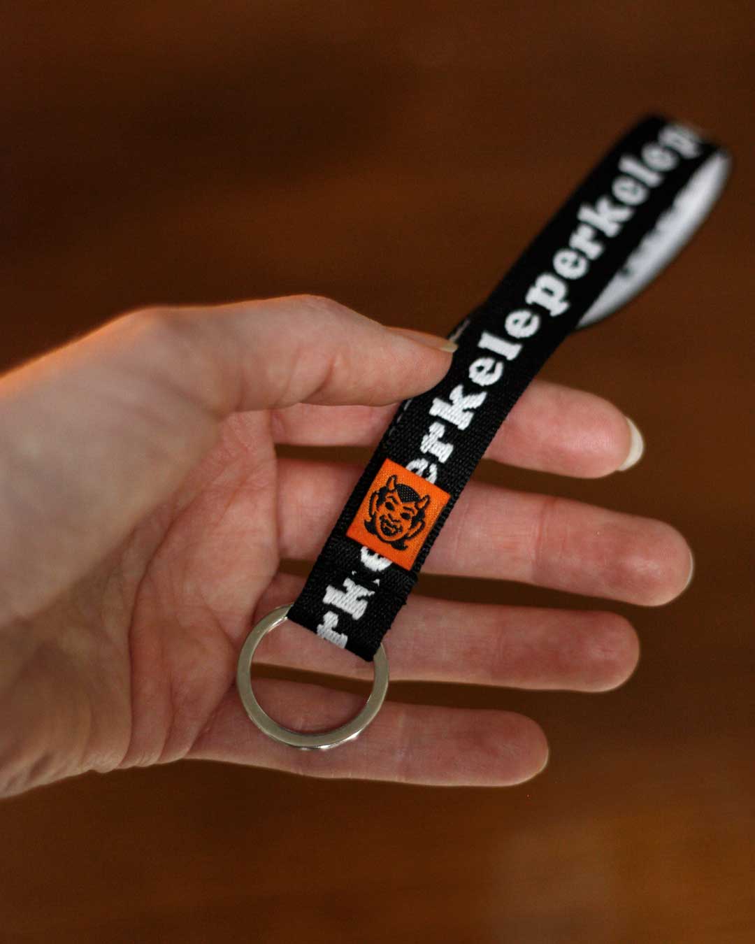 Perkele wrist strap -keyring