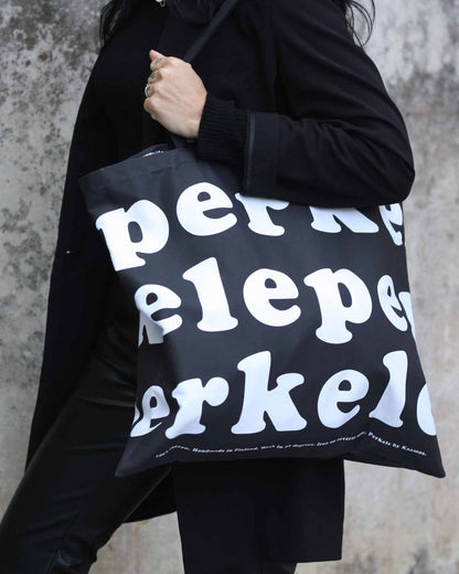 Perkele Tote Bag, Black
