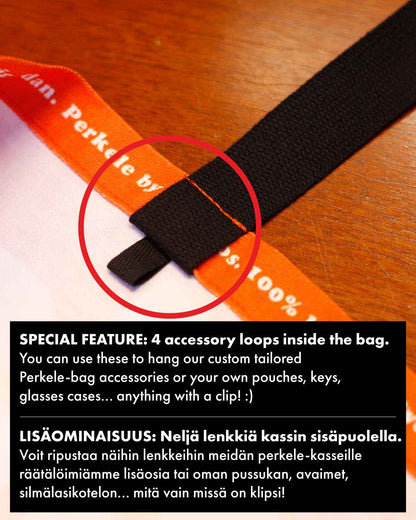 Perkele Tote Bag, Rusty Red