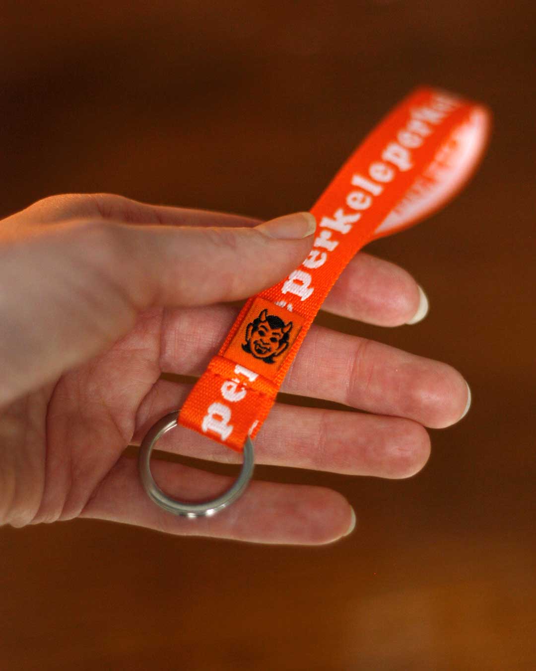 Perkele wrist strap -keyring