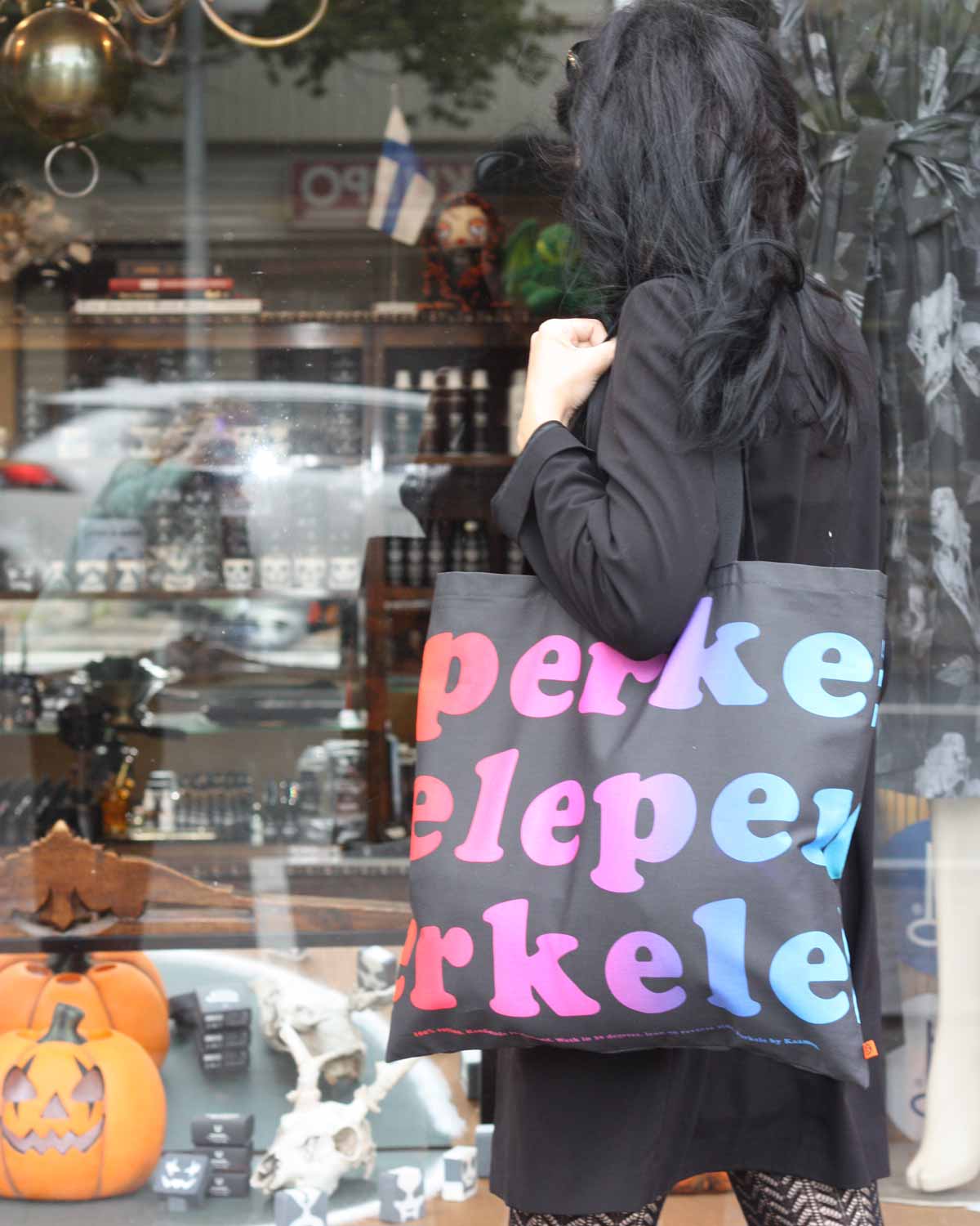 Rainbow Perkele Tote Bag, Large