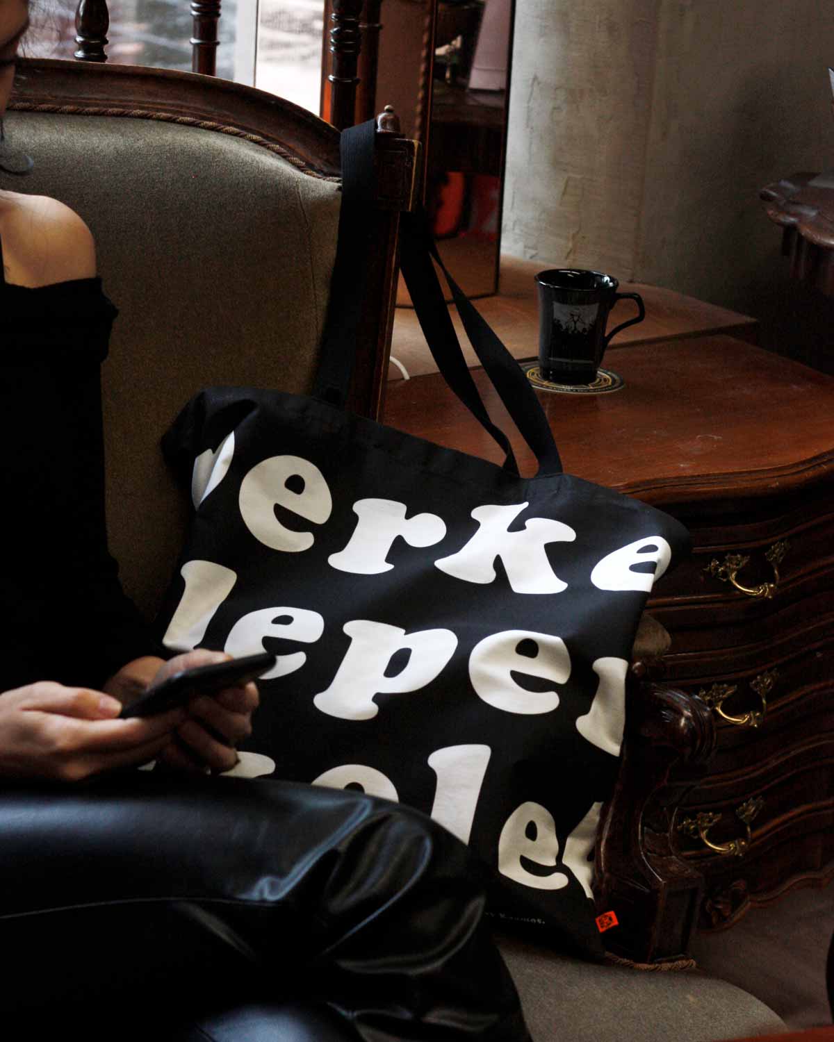 Perkele Tote Bag, Black