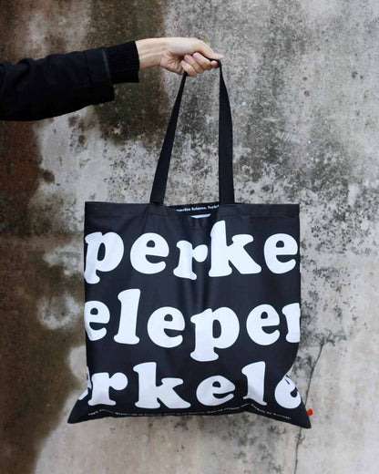 Perkele Tote Bag, Black