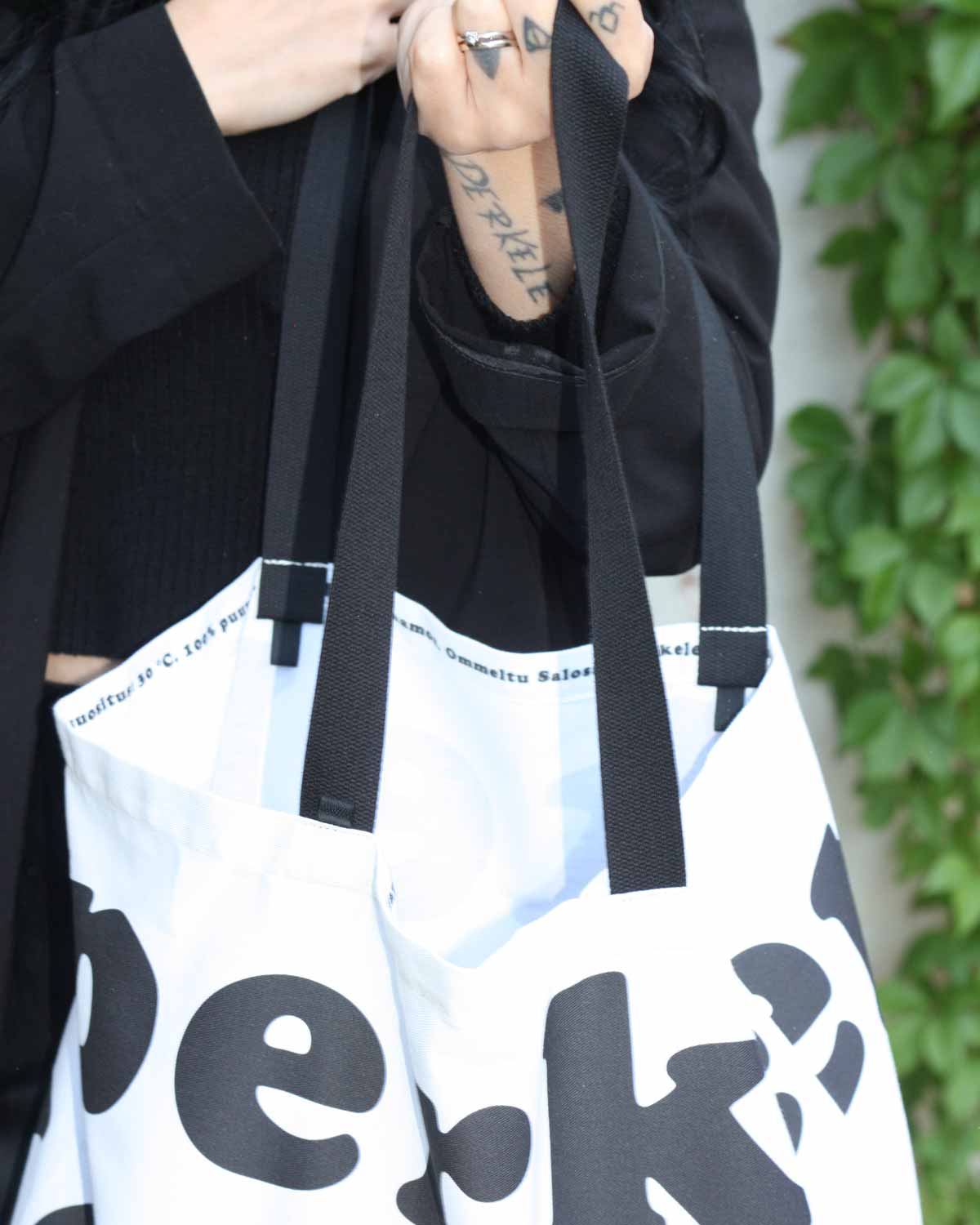 Perkele Tote Bag, White