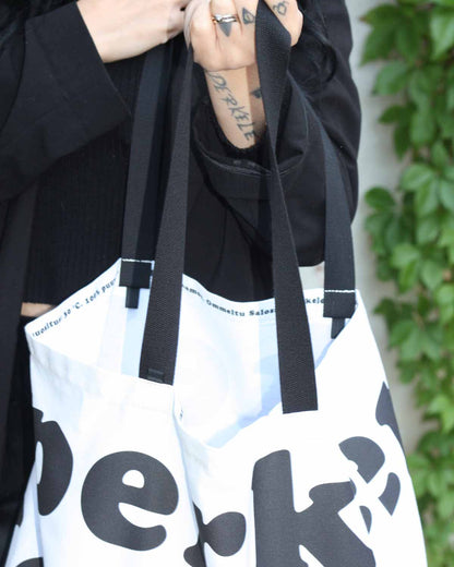 Perkele Tote Bag, White