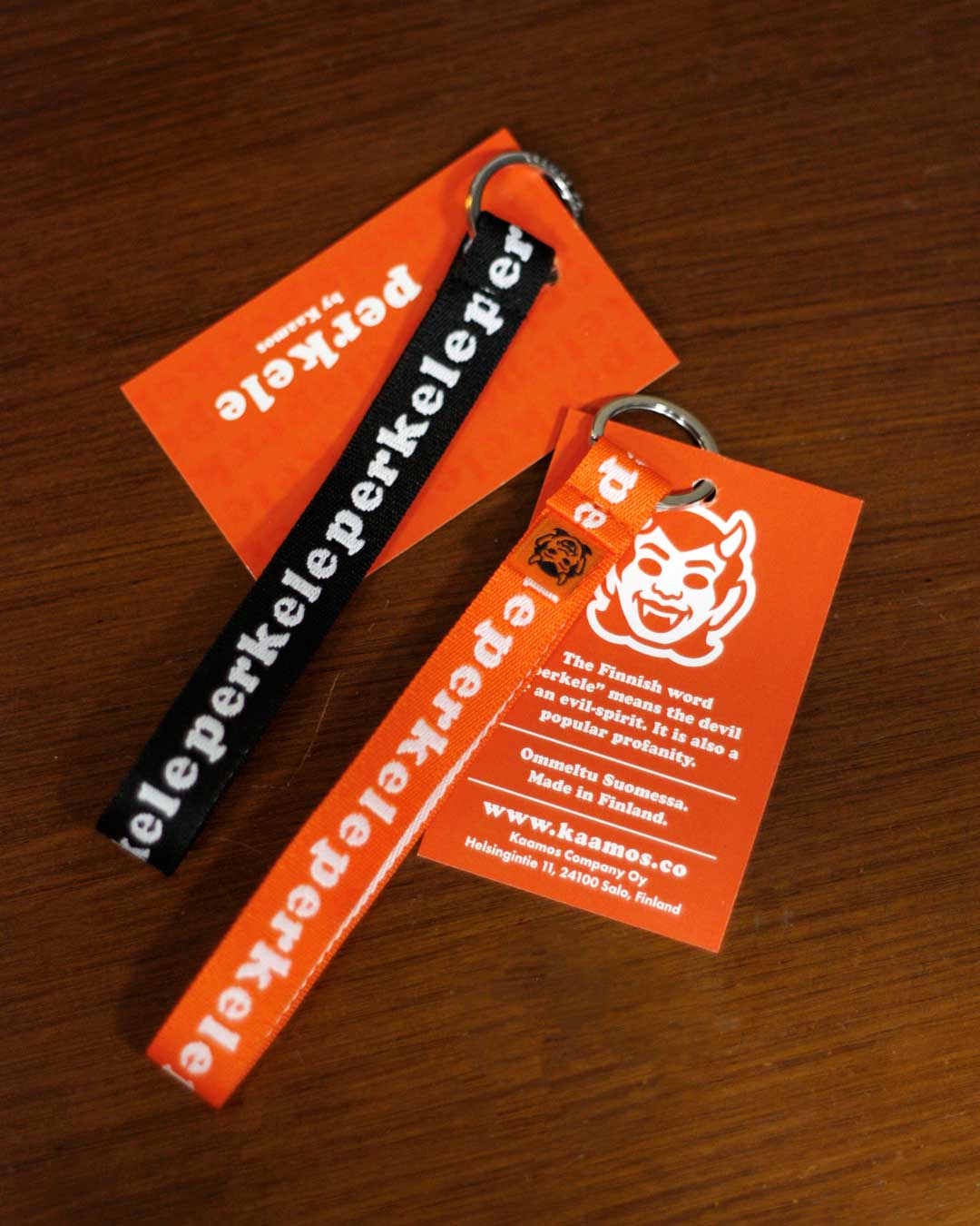 Perkele wrist strap -keyring