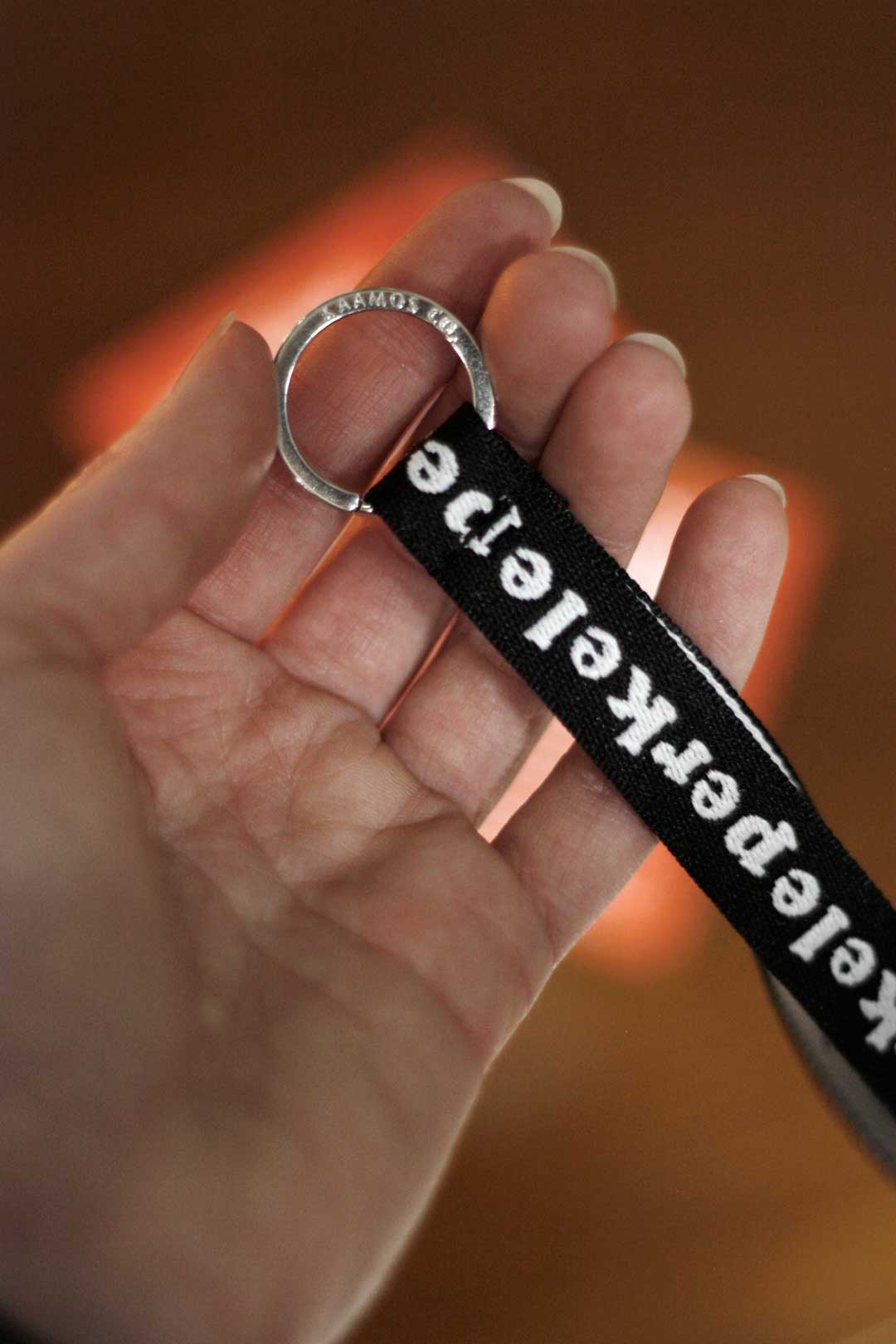 Perkele wrist strap -keyring