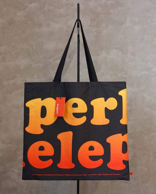 Perkele Tote Bag, Autumn Colors, Big Letters