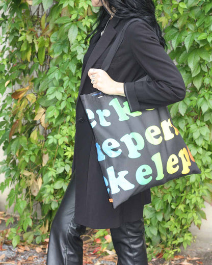 Rainbow Perkele Tote Bag, Large