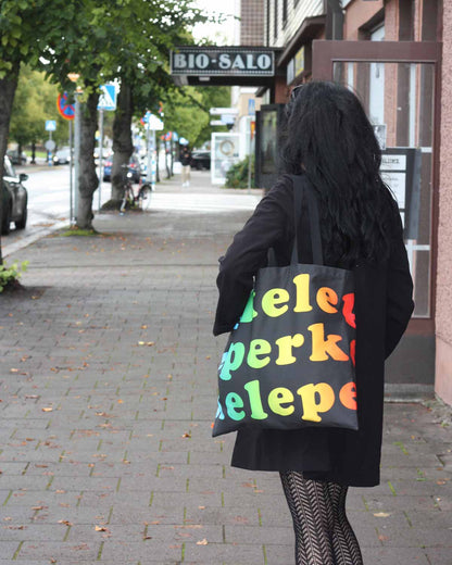 Rainbow Perkele Tote Bag, Large