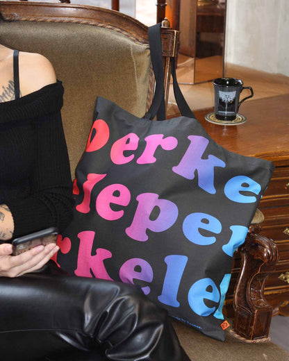 Rainbow Perkele Tote Bag, Large