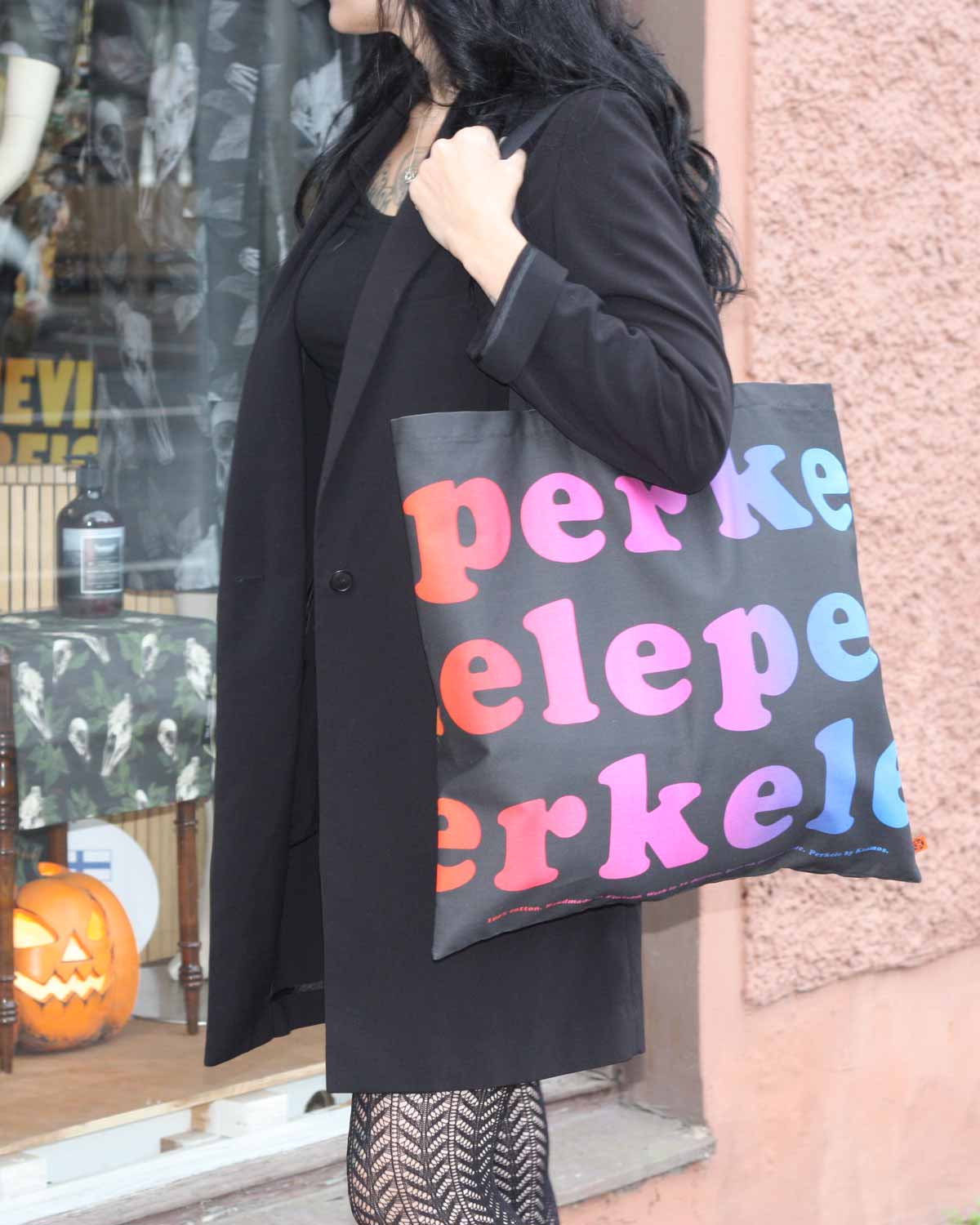 Rainbow Perkele Tote Bag, Large