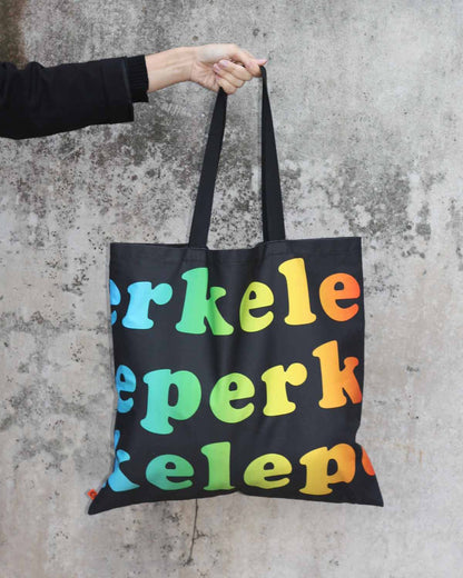 Rainbow Perkele Tote Bag, Large