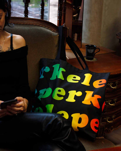 Rainbow Perkele Tote Bag, Large