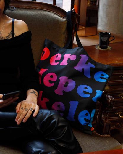 Rainbow Perkele Tote Bag, Large