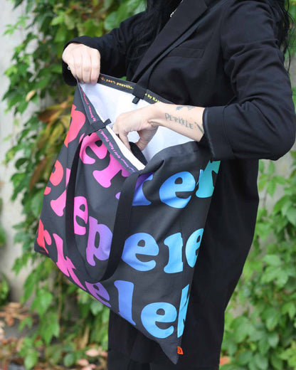 Rainbow Perkele Tote Bag, Large