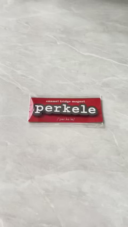 Enamel Fridge Magnet, Perkele