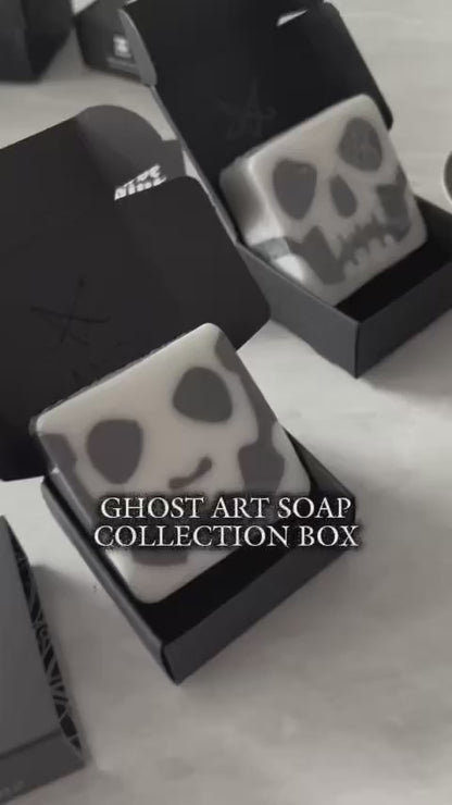 Ghost art soap collection box, 4 soaps