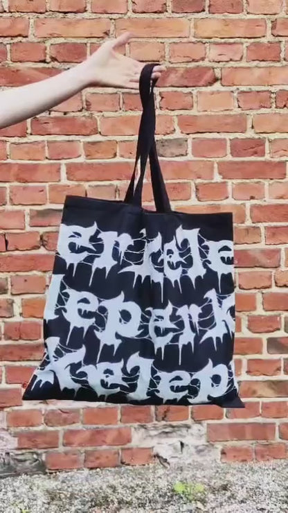 (COMING SOON) Perkele Tote Bag, Metal Edition, Black