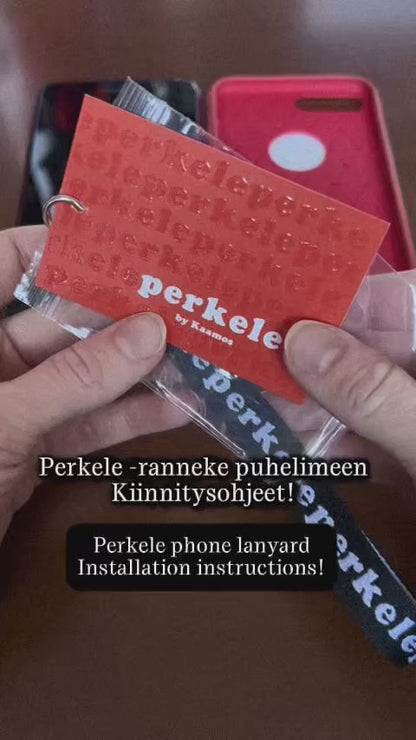Perkele phone lanyard + holder card