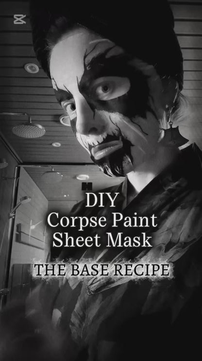 DIY Corpse Paint Sheet Masks – 7 Dry Sheets