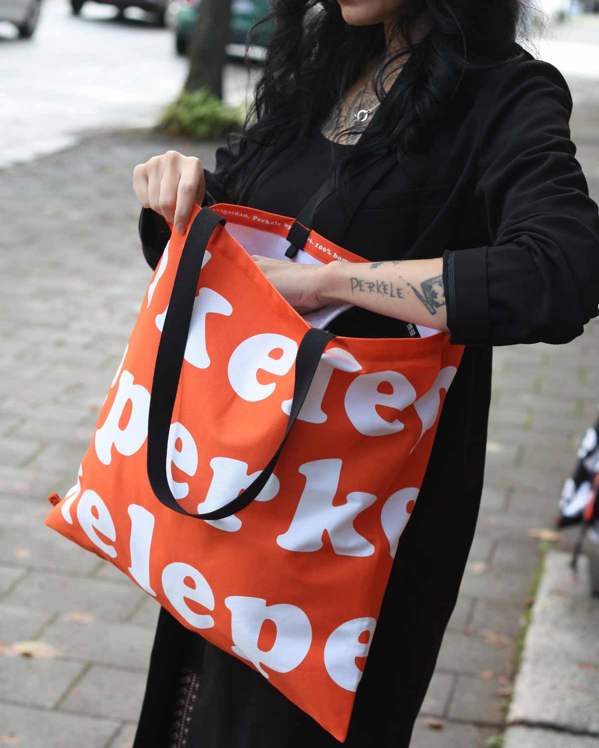 Perkele Tote Bag, Rusty Red