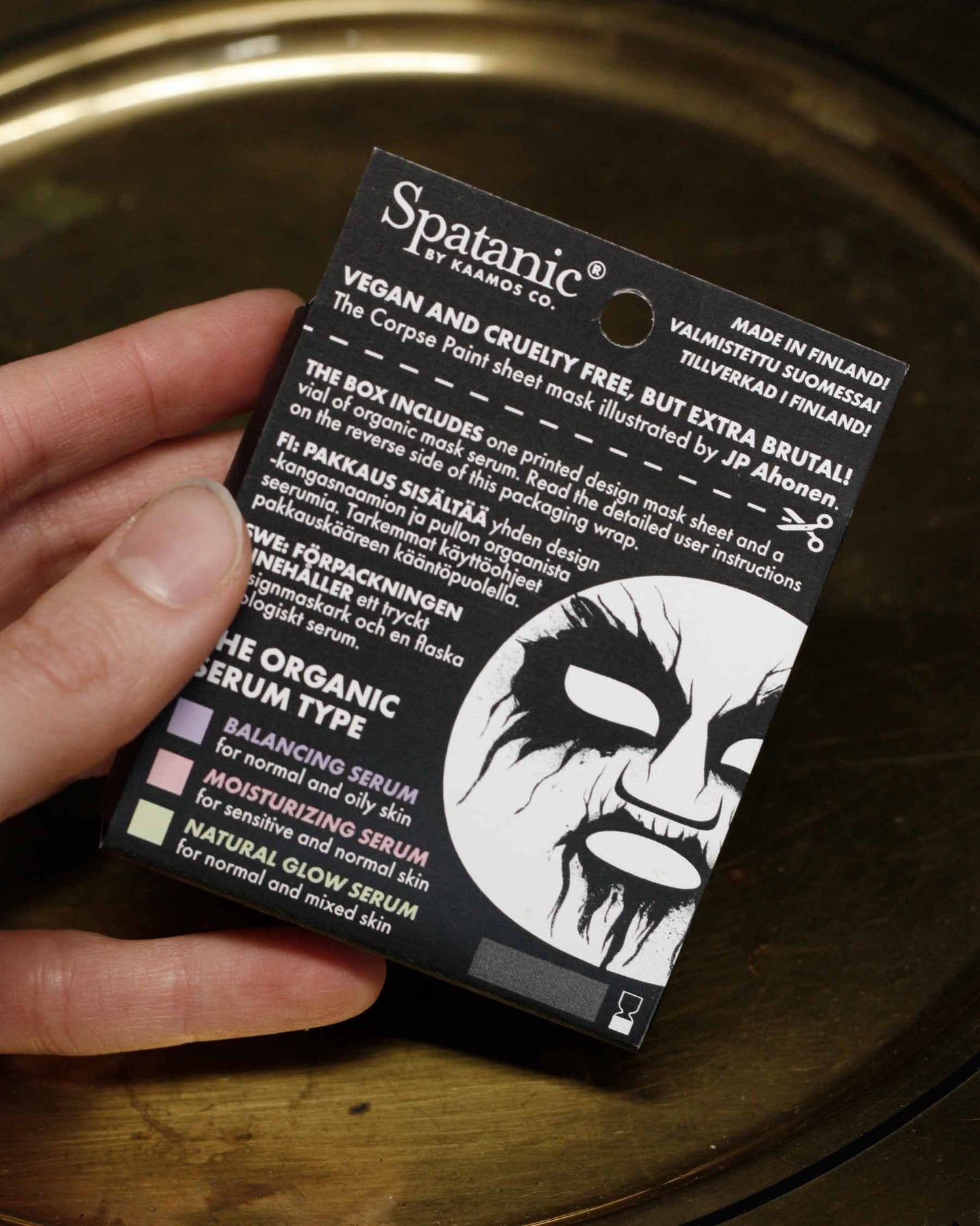 Corpse Paint Sheet Mask, 1pc, Organic